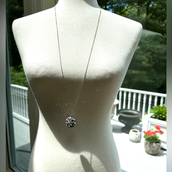 LOFT multi-color & size Crystal Pendant Silver Tone Variable Chain Length EUC - Picture 10 of 10